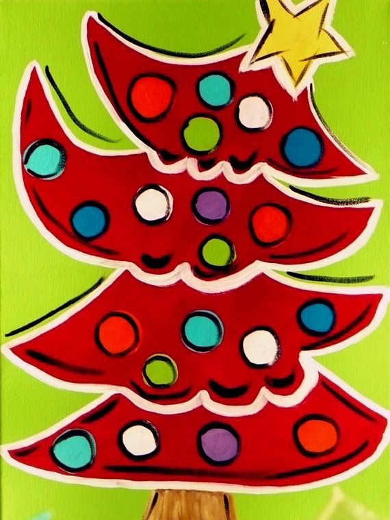 Fun Red Christmas Tree